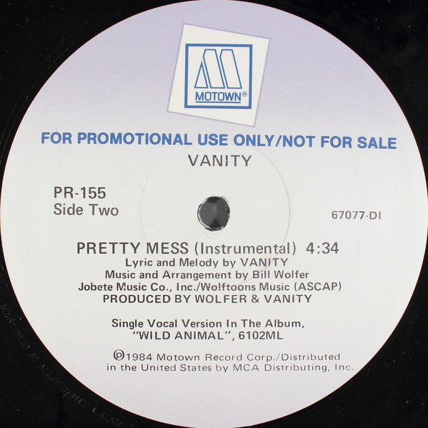 Vanity : Pretty Mess (12", Promo)