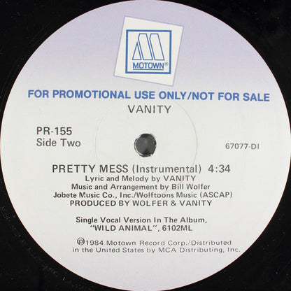Vanity : Pretty Mess (12", Promo)