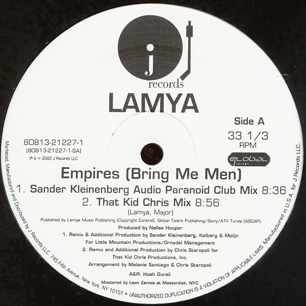 Lamya : Empires (Bring Me Men) (12")