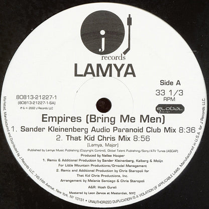 Lamya : Empires (Bring Me Men) (12")