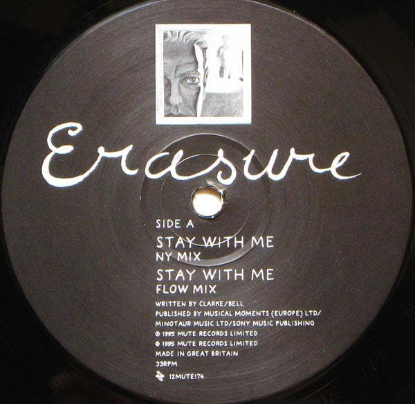 Erasure : Stay With Me (12", Single)