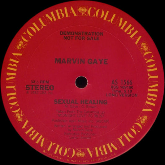 Marvin Gaye : Sexual Healing (12", Promo)