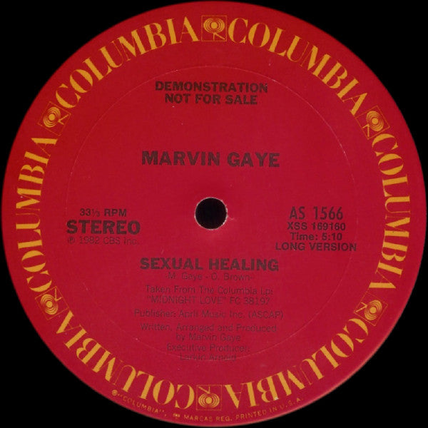 Marvin Gaye : Sexual Healing (12", Promo)