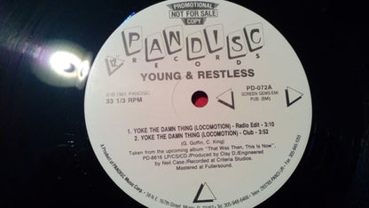 Young & Restless : Yoke The Damn Thing (Locomotion) (12", Promo)