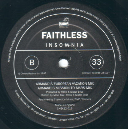 Faithless : Reverence (12")