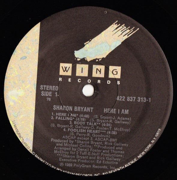Sharon Bryant : Here I Am (LP, Album)