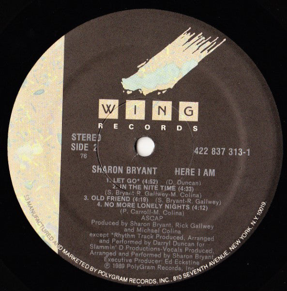 Sharon Bryant : Here I Am (LP, Album)
