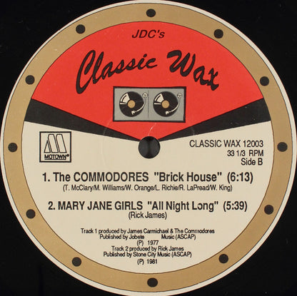 Marvin Gaye / The Commodores* / Mary Jane Girls : Got To Give It Up / Brick House / All Night Long (12")