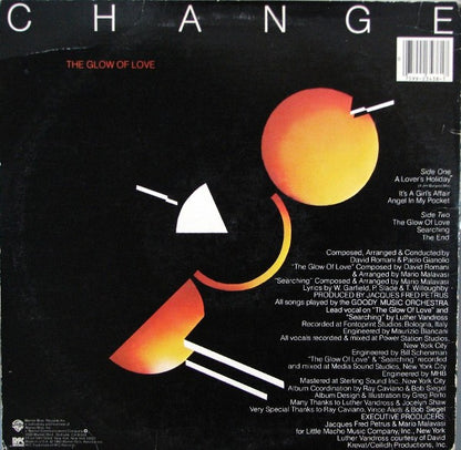 Change : The Glow Of Love (LP, Album, Los)
