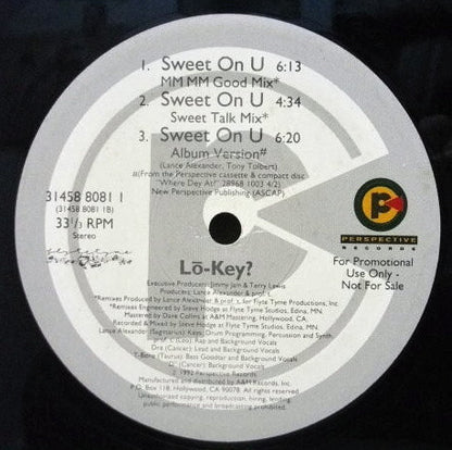 Lo-Key? : Sweet On U (12", Promo)