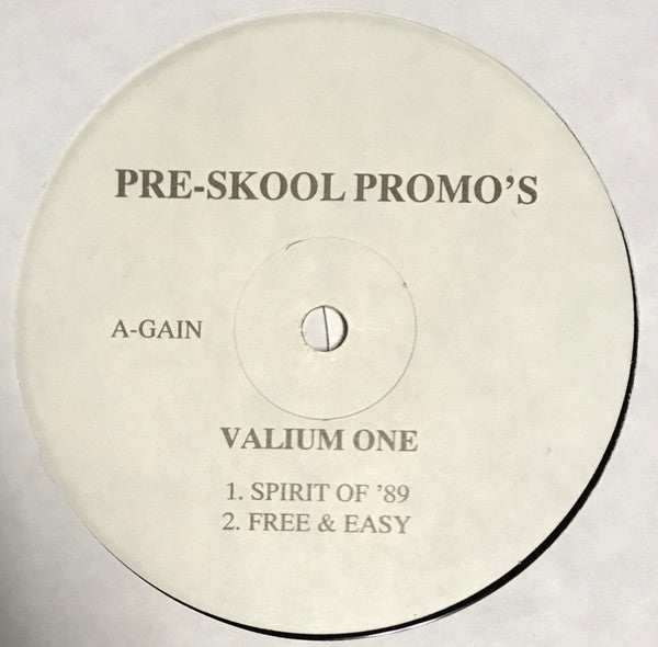 Various : Pre-Skool Promo's Valium One (12")