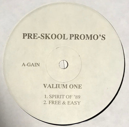 Various : Pre-Skool Promo's Valium One (12")