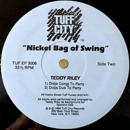 Teddy Riley : Nickel Bag Of Swing (12", EP)