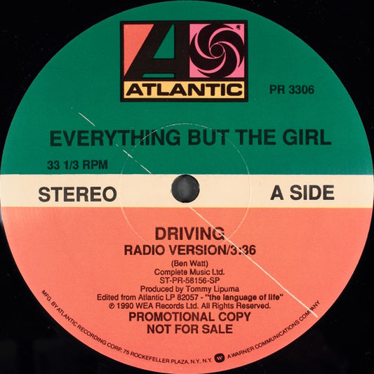 Everything But The Girl : Driving (12", Promo)