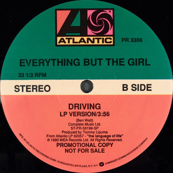 Everything But The Girl : Driving (12", Promo)