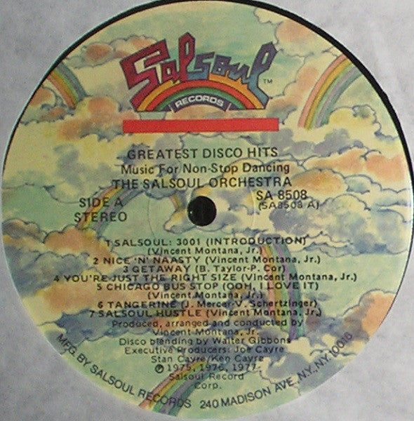 The Salsoul Orchestra : Greatest Disco Hits - Music For Non-Stop Dancing (LP, Comp, Mixed)