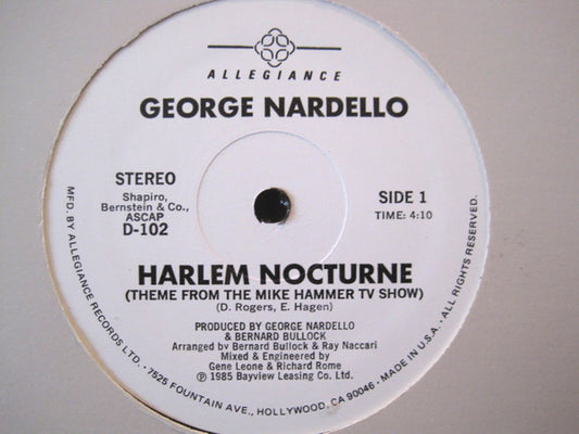 George Nardello : Harlem Nocturne  (12", Promo)