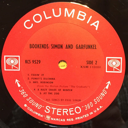 Simon & Garfunkel : Bookends (LP, Album, Ter)