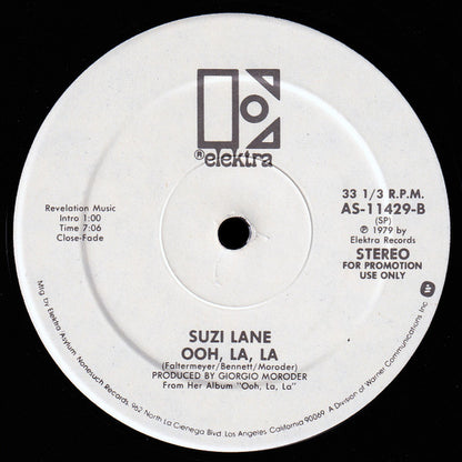 Suzi Lane : Harmony / Ooh, La, La (12", Promo)