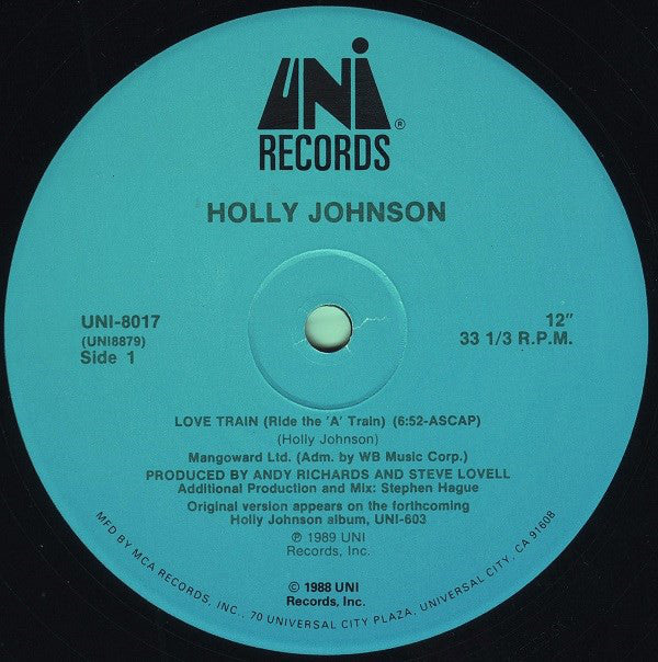 Holly Johnson : Love Train (12", Single)