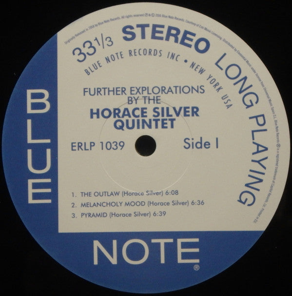 The Horace Silver Quintet : Further Explorations (LP, Album, Ltd, RE, 180)