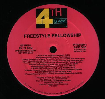 Freestyle Fellowship : Hot Potato (12", Promo)