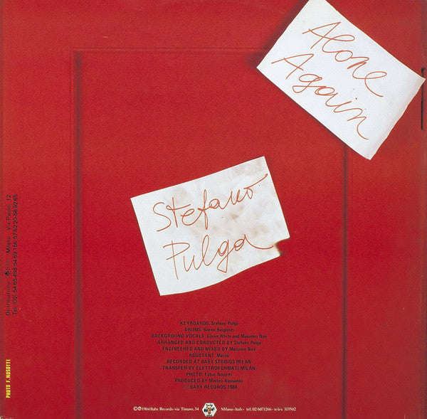 Stefano Pulga : Come Back / Alone Again (12", Maxi)