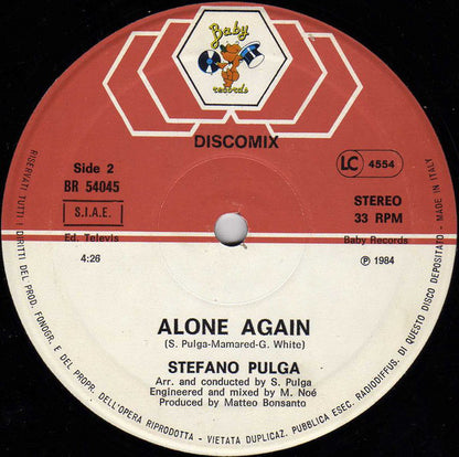 Stefano Pulga : Come Back / Alone Again (12", Maxi)
