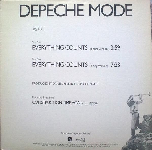 Depeche Mode : Everything Counts (12", Promo)