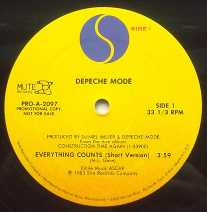 Depeche Mode : Everything Counts (12", Promo)