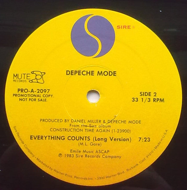 Depeche Mode : Everything Counts (12", Promo)