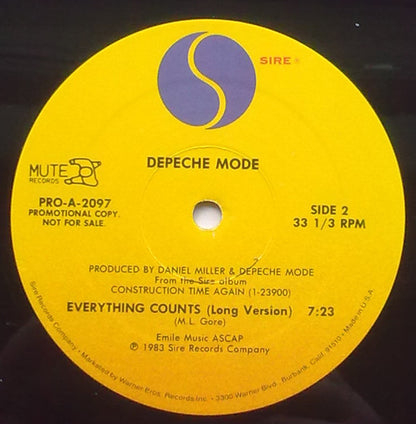 Depeche Mode : Everything Counts (12", Promo)