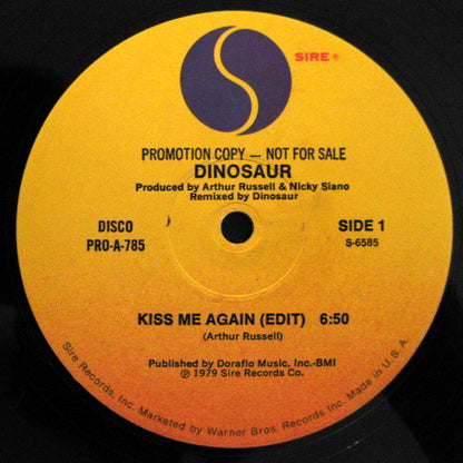 Dinosaur : Kiss Me Again (12", Promo)
