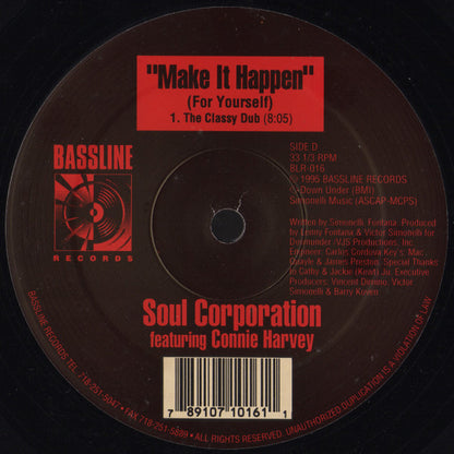 Soul Corporation (2) Featuring Connie Harvey : Make It Happen (For Yourself) (2x12")