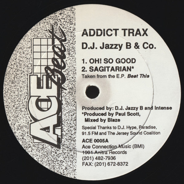 D.J. Jazzy B & Co. : Addict Trax (12")