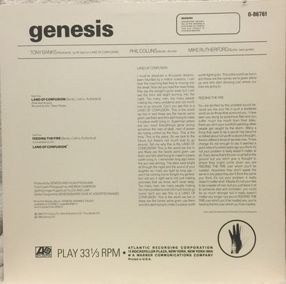 Genesis : Land Of Confusion (12", Bla)