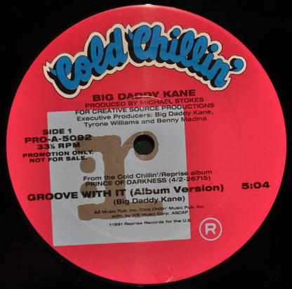 Big Daddy Kane : Groove With It (12", Promo)