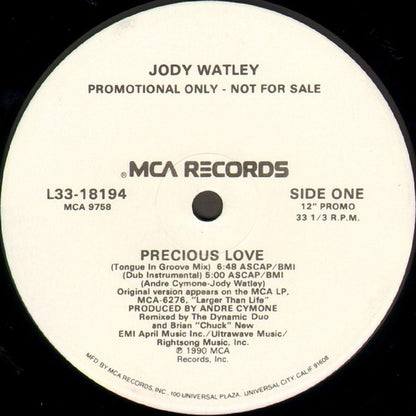 Jody Watley : Precious Love (12", Promo)