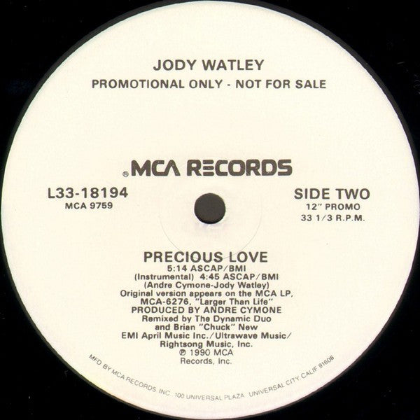 Jody Watley : Precious Love (12", Promo)