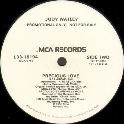 Jody Watley : Precious Love (12", Promo)