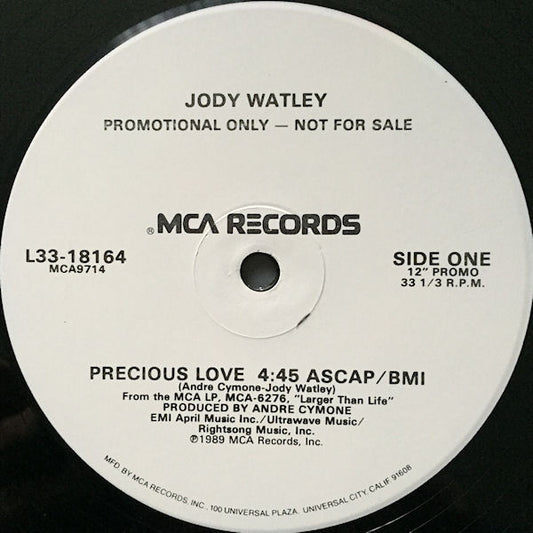 Jody Watley : Precious Love (12", Single, Promo)