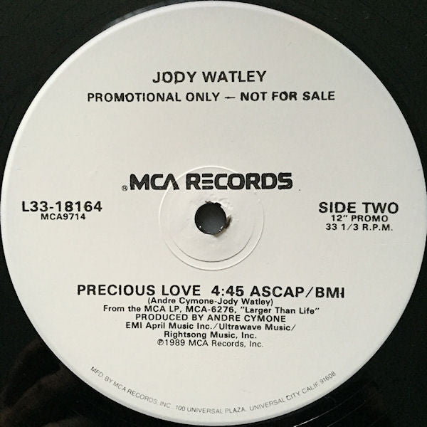 Jody Watley : Precious Love (12", Single, Promo)