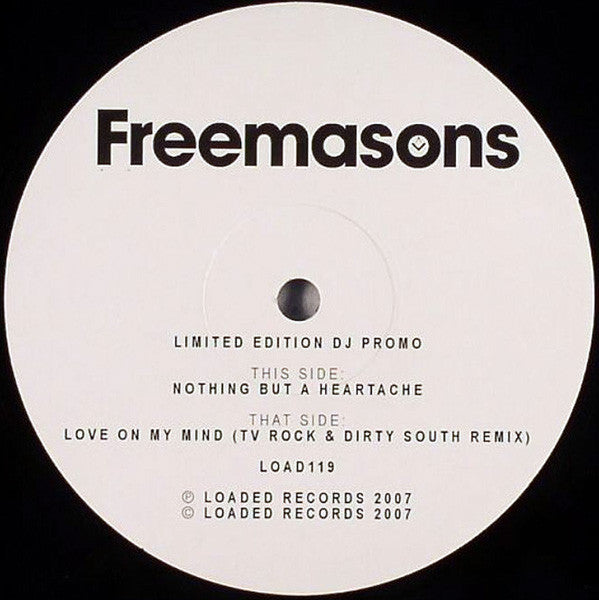 Freemasons : Nothing But A Heartache / Love On My Mind (12", Promo)