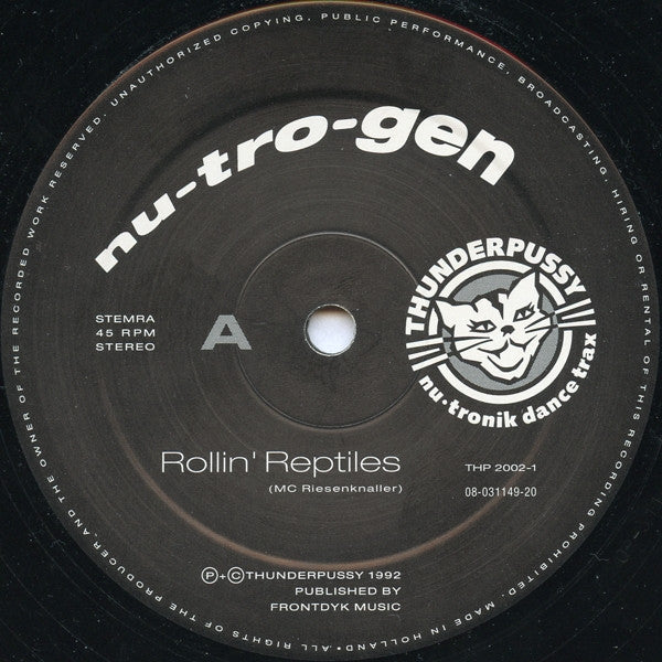 Nu-Tro-Gen : Rollin' Reptiles (12")