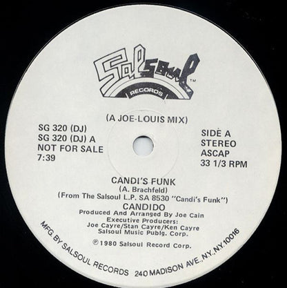 Candido : Candi's Funk (12", Single, Promo)