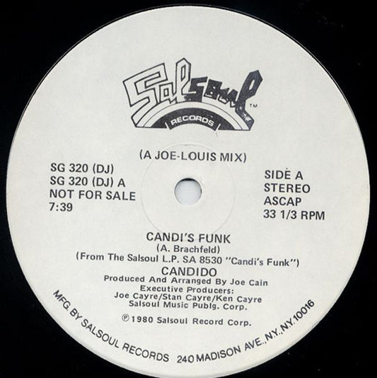 Candido : Candi's Funk (12", Single, Promo)