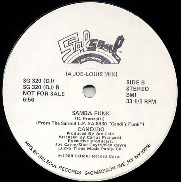 Candido : Candi's Funk (12", Single, Promo)