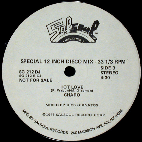 Charo : Stay With Me (12", Single, Promo)