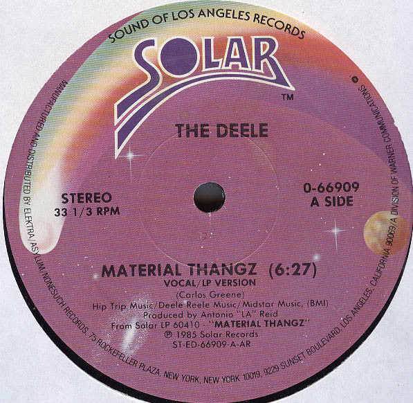 The Deele : Material Thangz (12", AR )