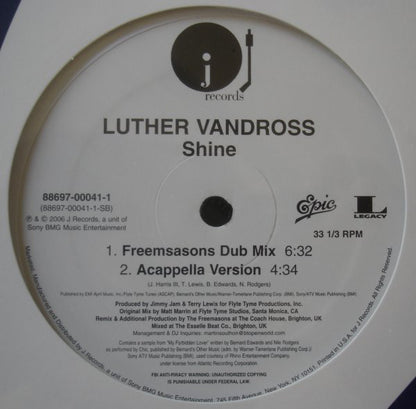 Luther Vandross : Shine (12")